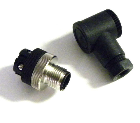 CANFIELD RC12B-M0F0400 12MM MALE CONNECTOR 250V 3 AMPS MAX (3 AVAILABLE)