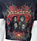 Anvil Men's Megadeth Tour 2011 Black Short Sleeve Shirt Size Large