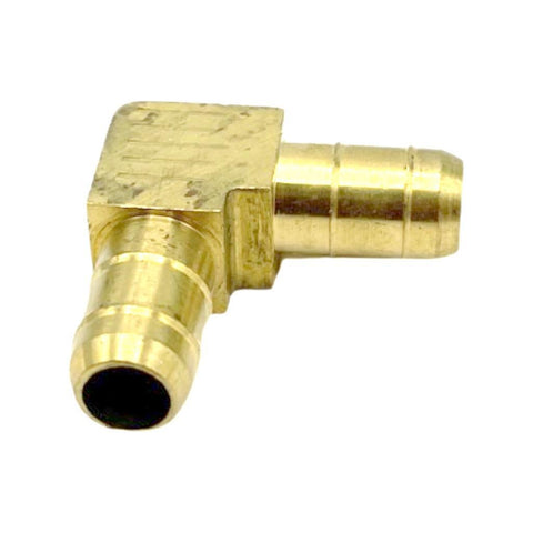 Lot of (5) Parker 225-4-4  Dubl-Barb Brass Union Elbow Fitting 1/4" x 1/4"