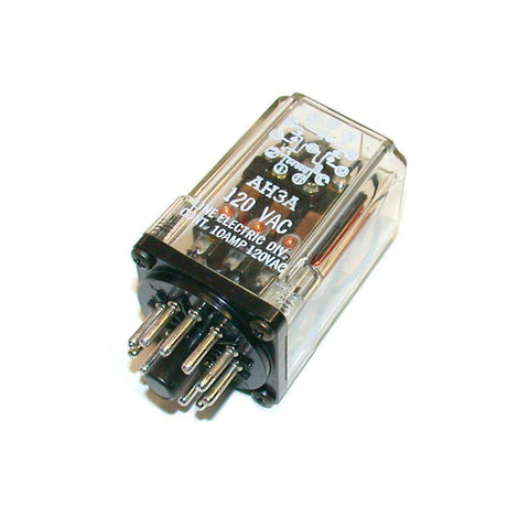 NEW LINE ELECTRIC GENERAL PURPOSE RELAY 120 VAC 10 AMP MODEL  AH3A