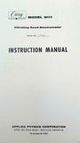 Cary Model 31CV Vibrating Reed Electrometer Instruction Manual