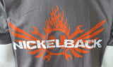 Gildan Men's Nickelback Here And Now Tour 2012 Gray Short Sleeve Shirt Size L