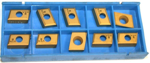 Lot of 10 New Valenite Indexable Milling Carbide Inserts CDEW 322.42R V1N
