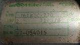 Miller Fluid Power J61R2C Pneumatic Air Cylinder 2" Bore 1-3/8" Rod 1" Stroke