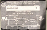 Allen Bradley 800T-N296 Series T Pilot Light Orange W/ Relay Module(6 Available)