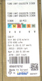 Lot of 7 Iscar SUMOMILL H490 T290 I.NHT 050202TR IC808 Milling inserts 05607272