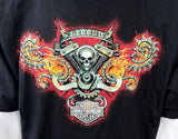 Harley Davidson Motorcycle Men's Legend Ride Hard Graphic Black Shirt Size XL