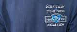Gildan Men's Rod Stewart & Stevie Nicks Heart & Soul Tour Blue Shirt Size Large
