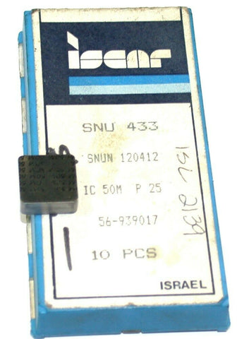 10 New Iscar IC 50M .500" Square Carbide Inserts SNU 433