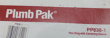 Plumb-Pak PP836-1 Wax Toilet Ring W/ Centering Sleeve Fits All Floor Bowls