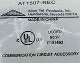 Allen Tel AT1507-REC 7FT. CAT5E Ethernet Crossover Cable UL - Red