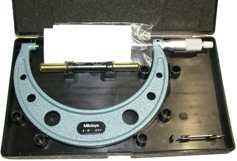 Mitutoyo 5-6" .001" Micrometer w/Case & Standard 103-182 New