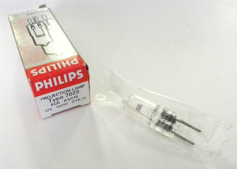 BRAND NEW IN BOX PHILLIPS PROJECTION LAMP 12V 100W MODEL 7023 (2 AVAILABLE)