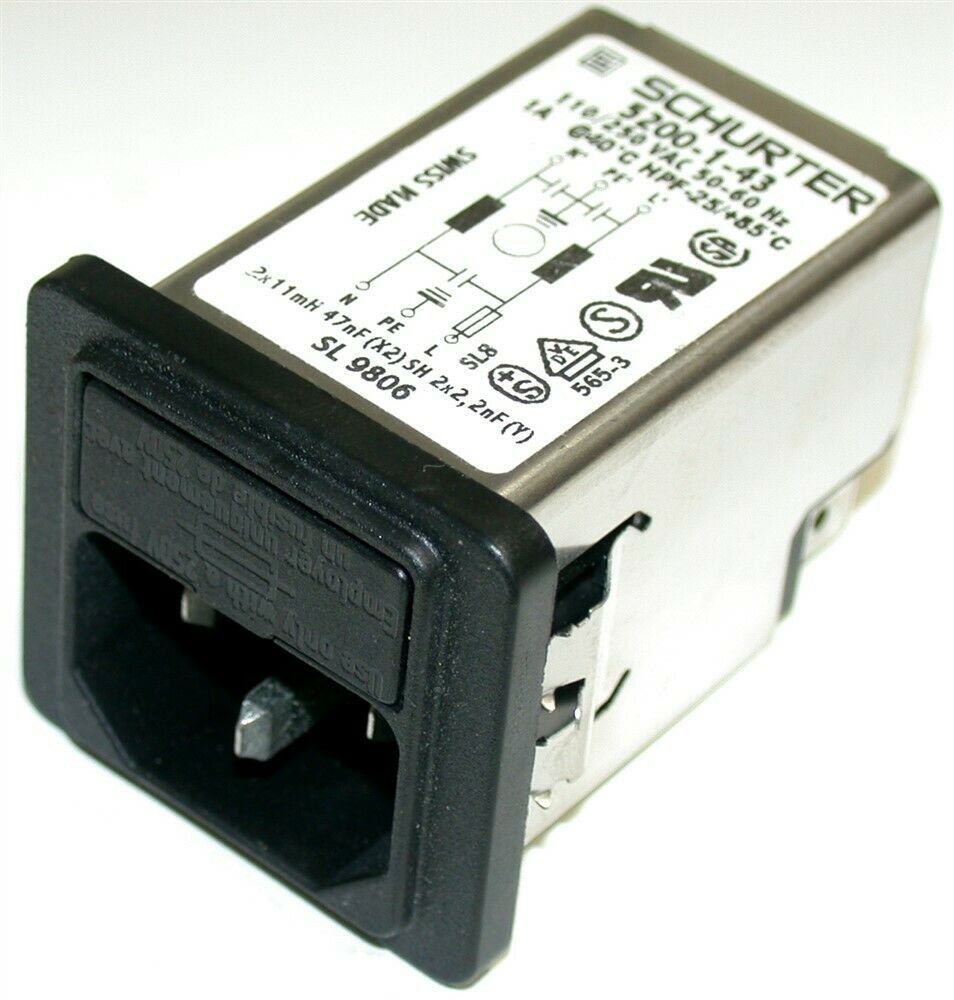 Up to 3 New Schurter Power Entry Modules 5200-1-43
