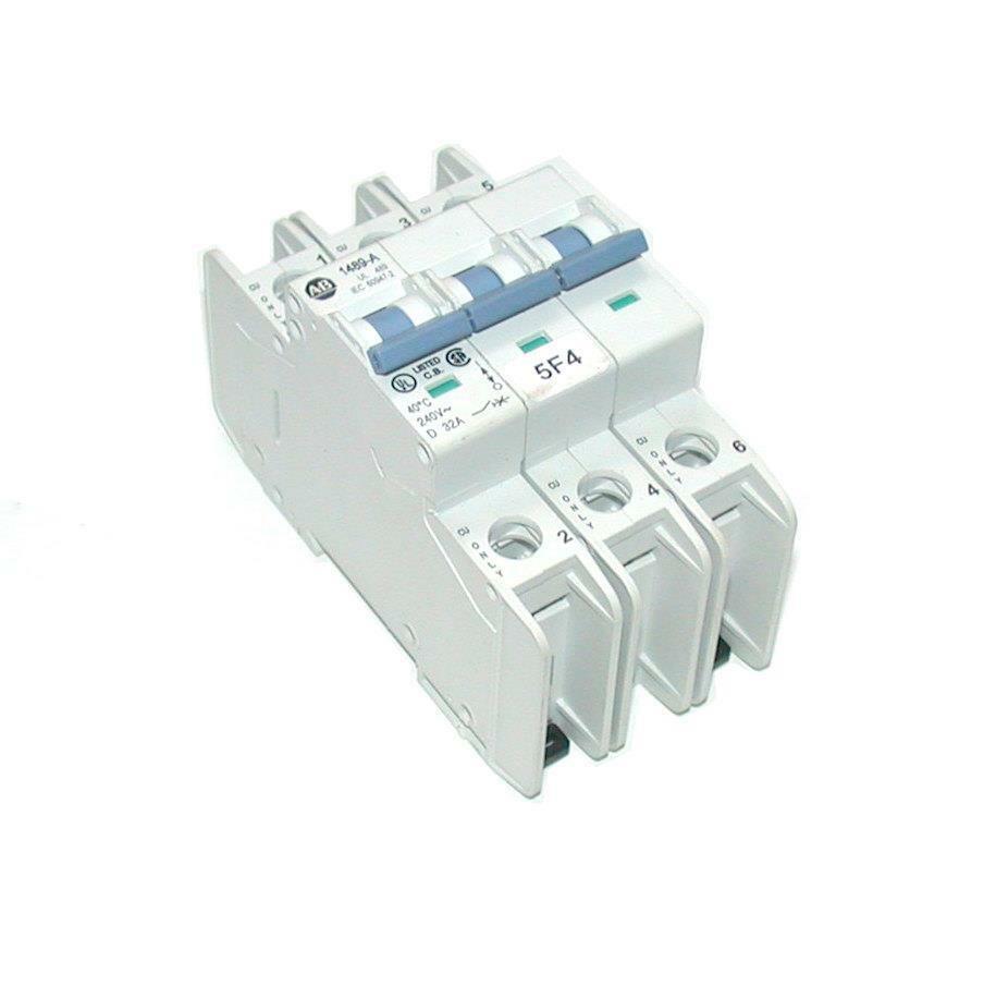 ALLEN BRADLEY 1489-A3D320 3-POLE CIRCUIT BREAKER 32 AMP 415 VAC SER C