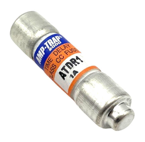 Lot of (4) Amp-Trap ATDR1 Time Delay Class CC Electrical Fuse 1A 600VAC 300VDC
