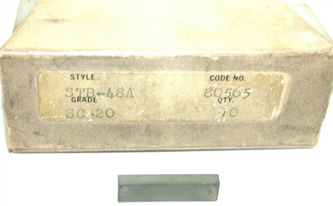 Lot of 6 New 1/8"X1/4"X1" Solid Carbide 80565 Rectangular Blanks STB-48A SC-20