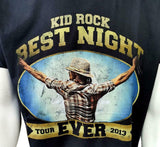 Gildan Men's Kid Rock Best Night Ever Tour 2013 Black Shirt Size Large