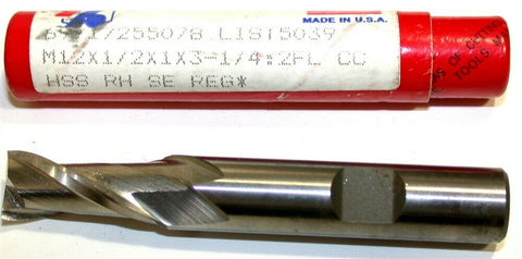 Regal 12mm 2 Flute HSS End Mills 55078 New