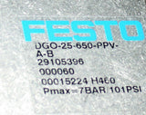 Up to 2 Festo Magnetic Air Cylinder Slide 25.6" Stroke 1 Bore DGO-25-650-PPV-A-B