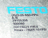 Up to 2 Festo Magnetic Air Cylinder Slide 25.6" Stroke 1 Bore DGO-25-650-PPV-A-B