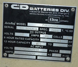 ELTRA C&D BATTERIES DIV. FERRO V FR6A/C85E BATTERY CHARGER 12 VDC - SOLD AS IS