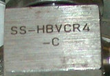 Nupro Swagelok   SS-HBVCR4-C  High Pressure Bellows Pneumatic Valve