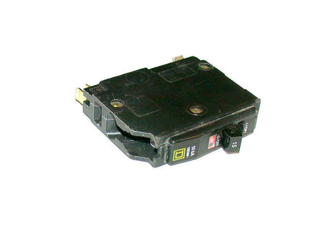 SQUARE D 15 AMP SINGLE POLE CIRCUIT BREAKER 120/240 VAC MODEL Q0115(3 AVAILABLE)