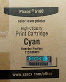 Xerox 113R00723 Genuine Cyan High-Capacity Toner Cartridge For Phaser 6180
