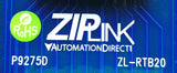 AutomationDirect ZipLink ZL-RTB20 Feedthrough Module Terminal Block 20-Pin 250V