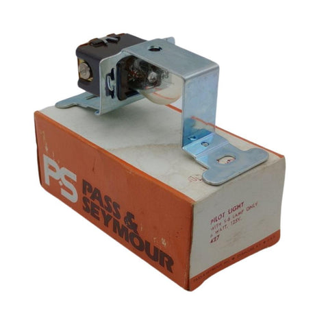 Pass & Seymour 427 Flush Receptacle Pilot Light W/ S-6 Lamp 6W 125V