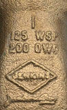 Jenkins Bros Fig. 1242 Gate Valve 1" 125 WSP 200 OWG (2 Available)