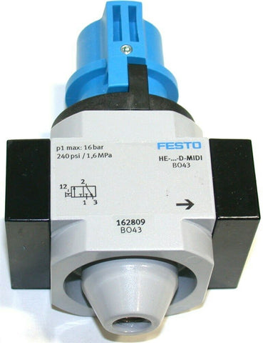 Up to 2 New Festo HE-3/8-D-MIDI 3/8" npt On-off valves 162809