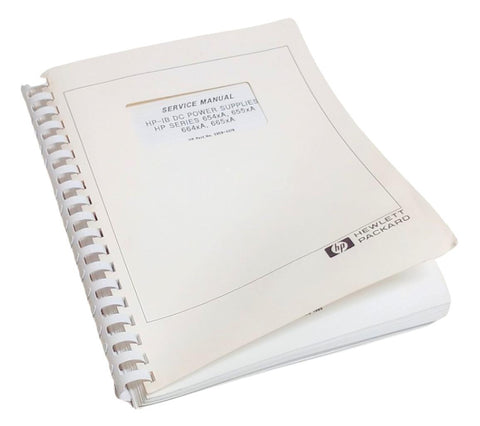 HP Series 654XA, 655xA, 664xA, 665xA HP-IB DC Power Supplies Service Manual