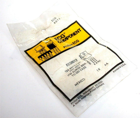 BRAND NEW IN PACKAGE ECG COMPONENT RECTIFIER PRV 600V 12A MODEL ECG6013