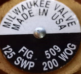 Milwaukee Valve Fig. 509 Bronze Check Valve 3/8" NPT 125 SWP 200 WOG