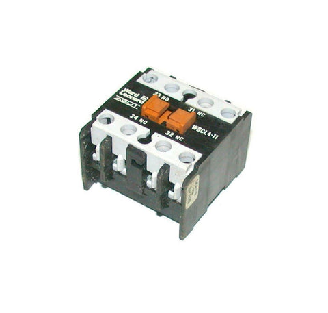 WARD LEONARD  WBCL4-11   RELAY AUXILIARY CONTACT BLOCK 1 N.O. 1 N.C. CONTACT