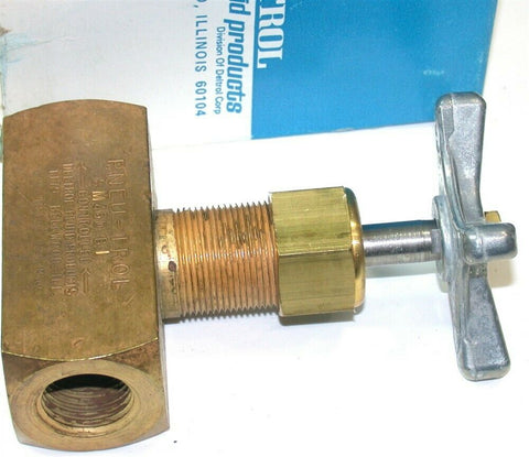 Deltrol 1/2" Pneu-Trol 10,000 PSI Brass Globe Needle Valve SM450B1 SM-450-B1 New