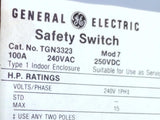 General Electric TGN3323 Model 7 Safety Switch 100A 240VAC 250VDC Type 1 Indoor