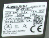 Mitsubishi Electric  HF-KP23BG7  3-Phase AC Servo Motor  200 Watt 3000 RPM