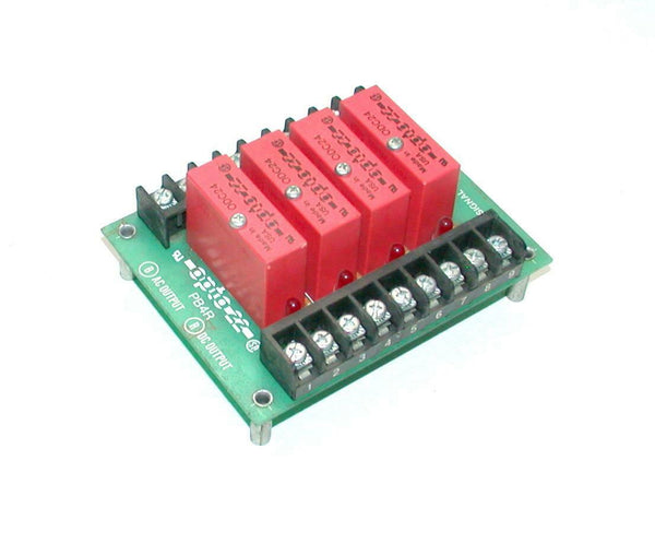 Opto 22 PB4R 4-Channel Solid State Relay Module W/Relays