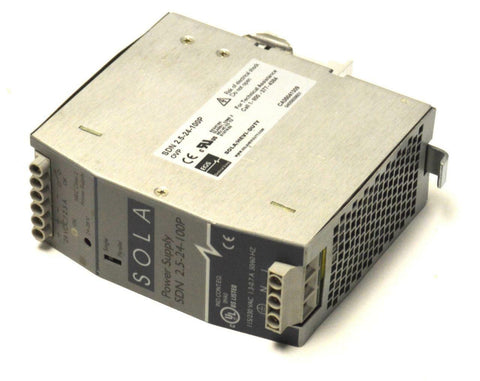 SOLA SDN 2.5-24-100P POWER SUPPLY 24 VDC @ 2.5 AMPS