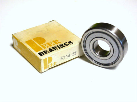 BRAND NEW IN BOX PEER BALL BEARING 20MM X 52MM X 15MM 6304-ZZ