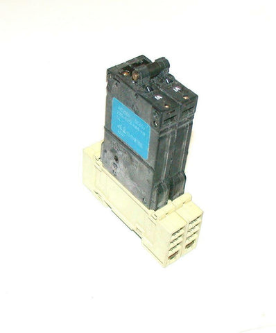 E-T-A  2210-S25I-NIMI-HIII   2-POLE CIRCUIT BREAKER 1 AMP 250 VAC W/SOCKET