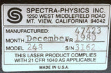 Spectra Physics 248 Laser Exciter with 145-01 Laser - SOLD AS IS
