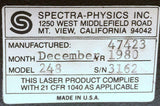 Spectra Physics 248 Laser Exciter with 145-01 Laser - SOLD AS IS