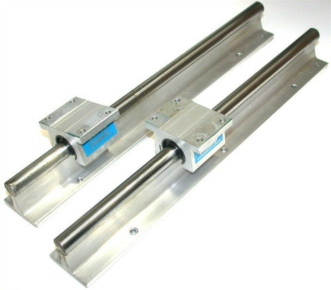 Set of 1/2" Thomson 12" Linear rails with Open Pillow Blocks SPB 8OPN