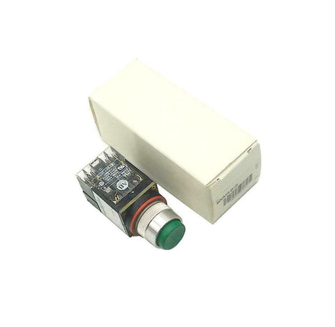 New Allen Bradley 800MR-B1B  Green Raised Head Momentary Pushbutton 2 N.O. 2 N.C