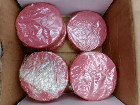Box of (7) Tough Guy 2NXW3A Nonpara 4oz. Urinal Toss Block - Pink