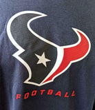 Nike Dri-Fit Men's NFL Houston Texans Football Navy Short Sleeve Shirt Size XXL